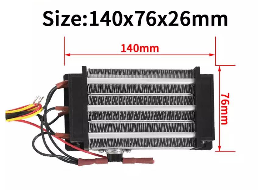 Insulated PTC Heating ELement Ceramic Air Heater Can Be Customized view 2